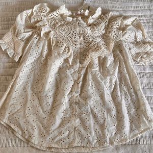 NEW Anthropologie: Love the Label Lace Blouse -  S